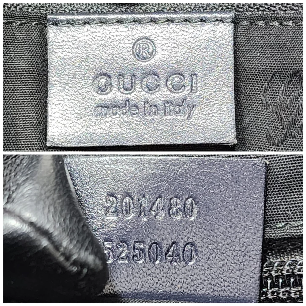 Gucci GG Imprimé Briefcase/Laptop Bag Navy Blue
